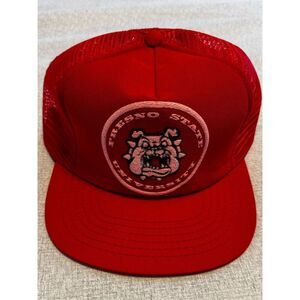 Fresno State University ASI Snapback Trucker Hat Mesh New